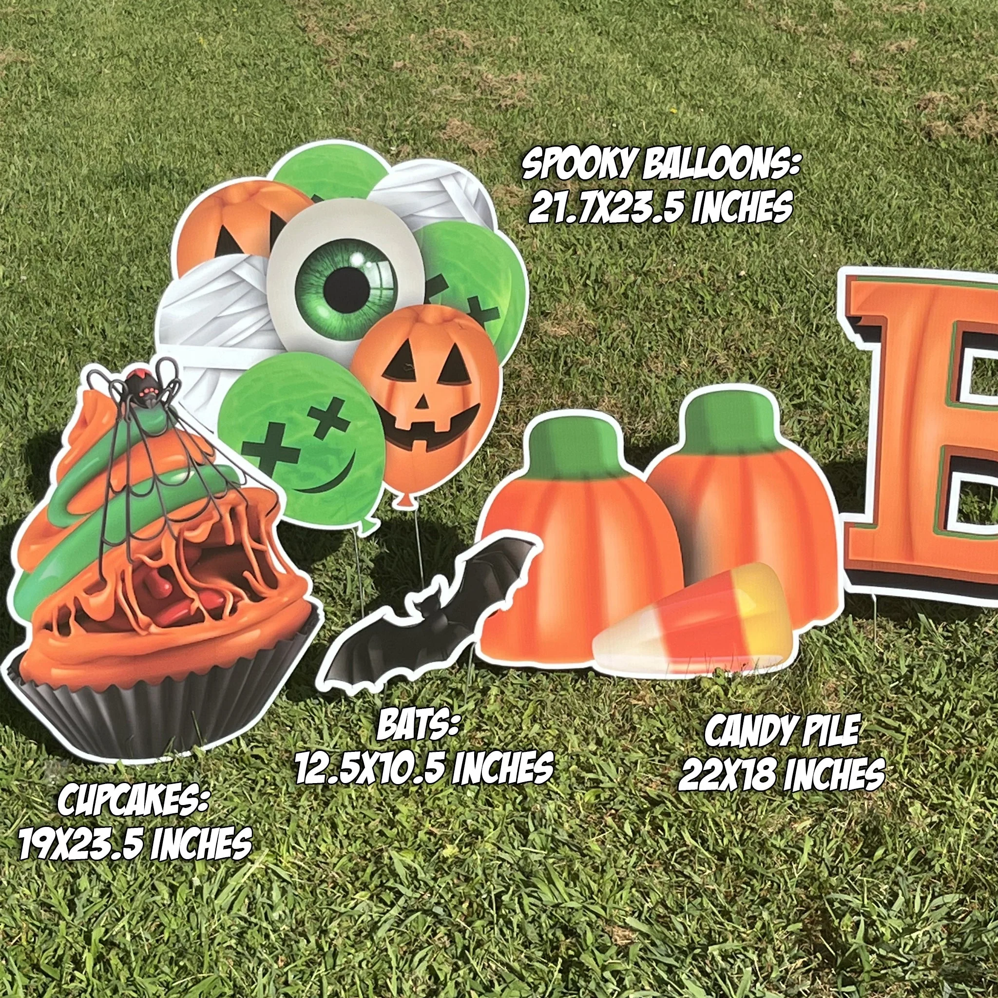 BOO! Pumpkins & Candies Halloween Quick Set - 10pc Set - Image 2