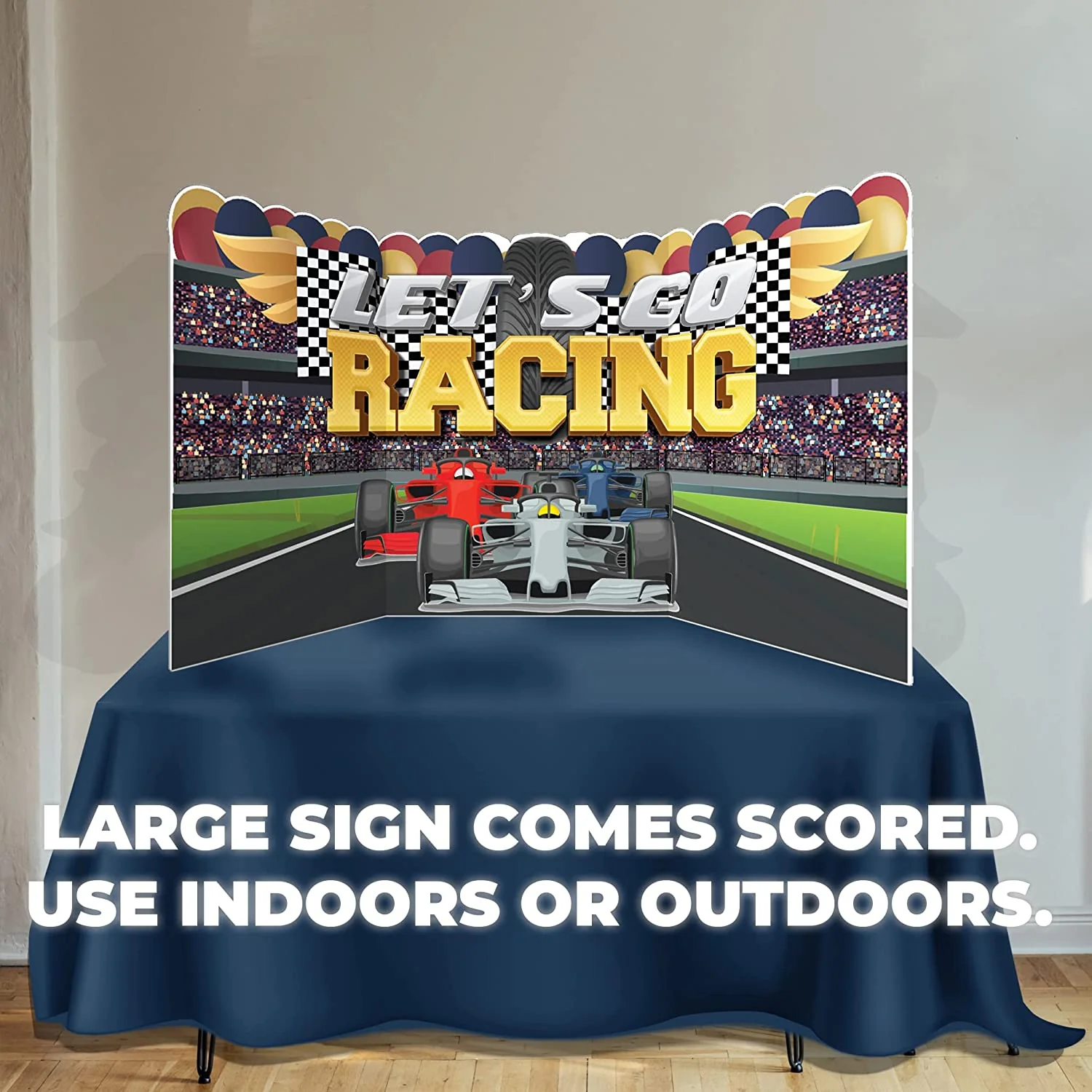 Racecar Party Oversized EZ Yard Cards - Image 4