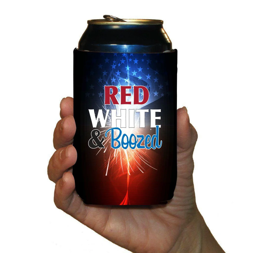 Red White & Boozed Can Coolers Pack - Image 6