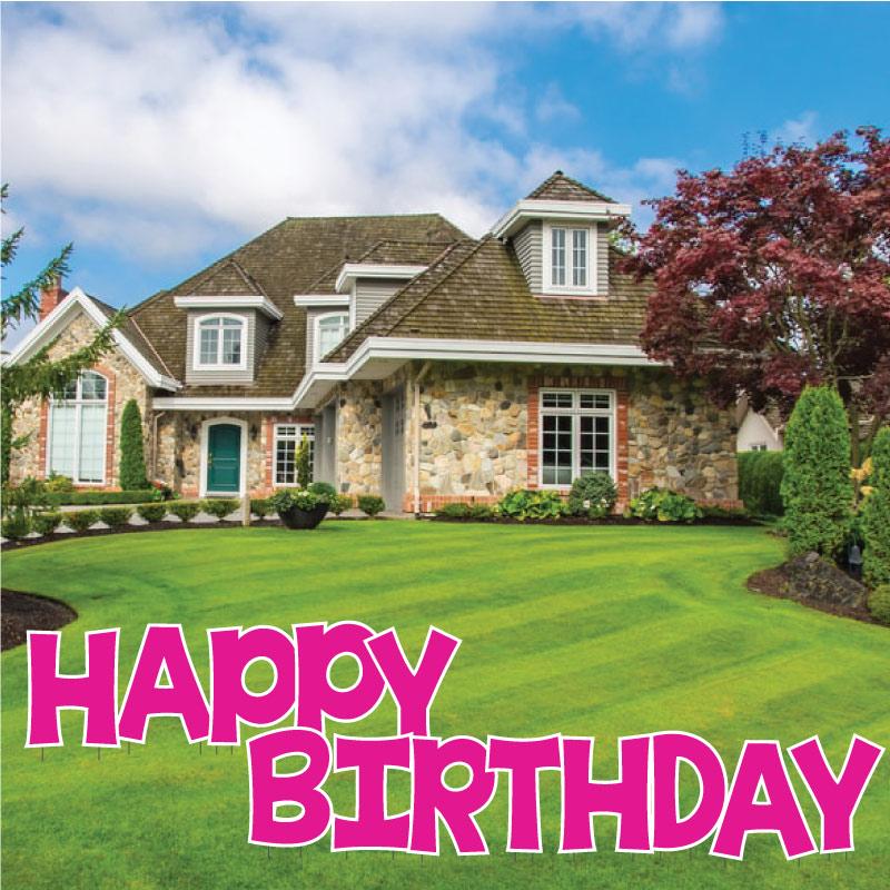 Solid Color 22.75" KG The Last Time Happy Birthday Yard Greeting 13 pc set - Image 10