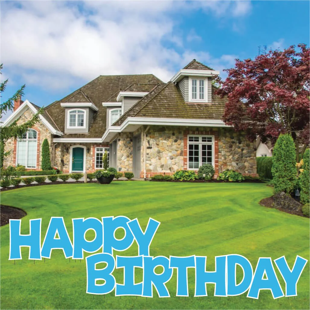 Solid Color 22.75" KG The Last Time Happy Birthday Yard Greeting 13 pc set - Image 11