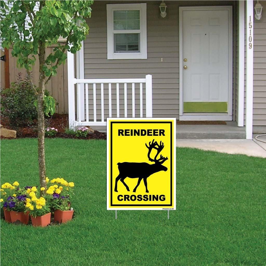 Reindeer Crossing Sign or Sticker - Image 5