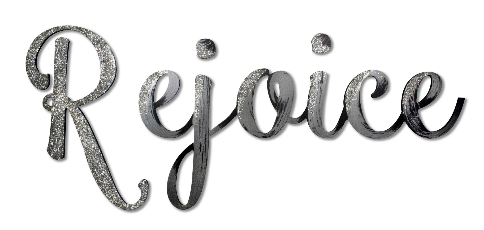 Script Rejoice Wall Word Sign - Image 4