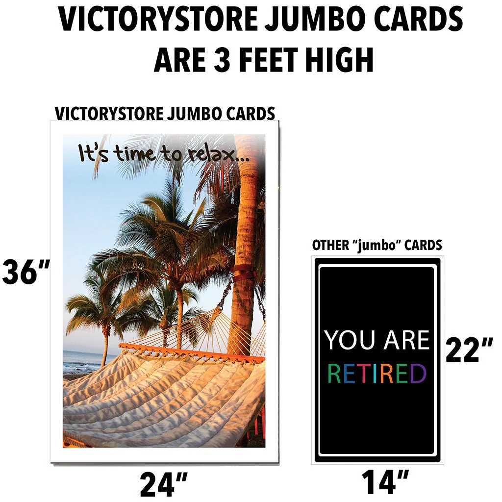 3' Giant Retirement Hammock Card - Image 3