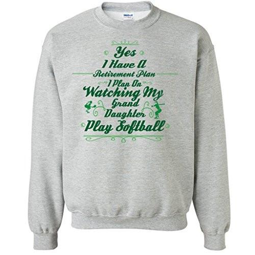 Retirement Plan Watch Grand Daughter Play Softball Crewneck