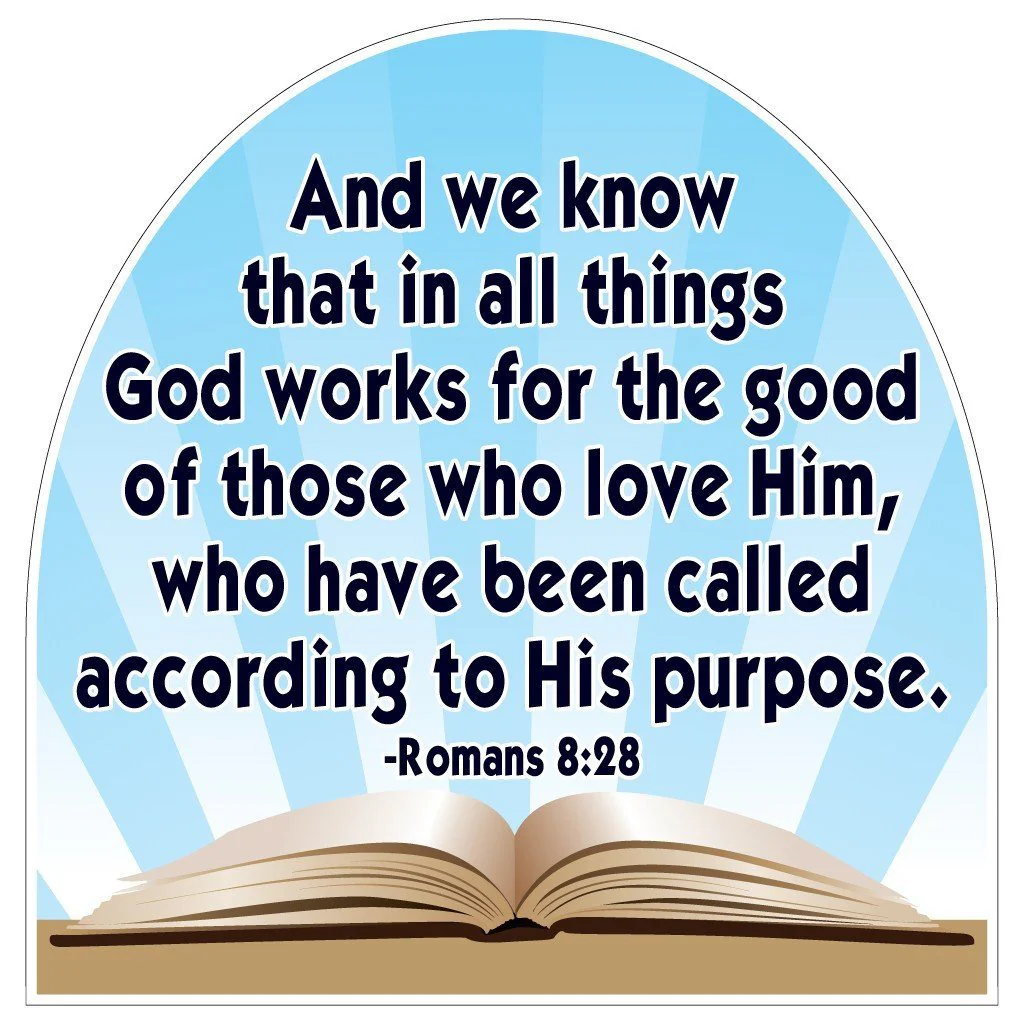 Romans 8:28 Shaped Yard Sign - Image 2