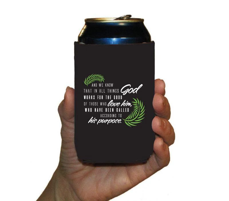 Romans 8:28 Religious Coffee Mug & Can Cooler Gift Pack - Image 5