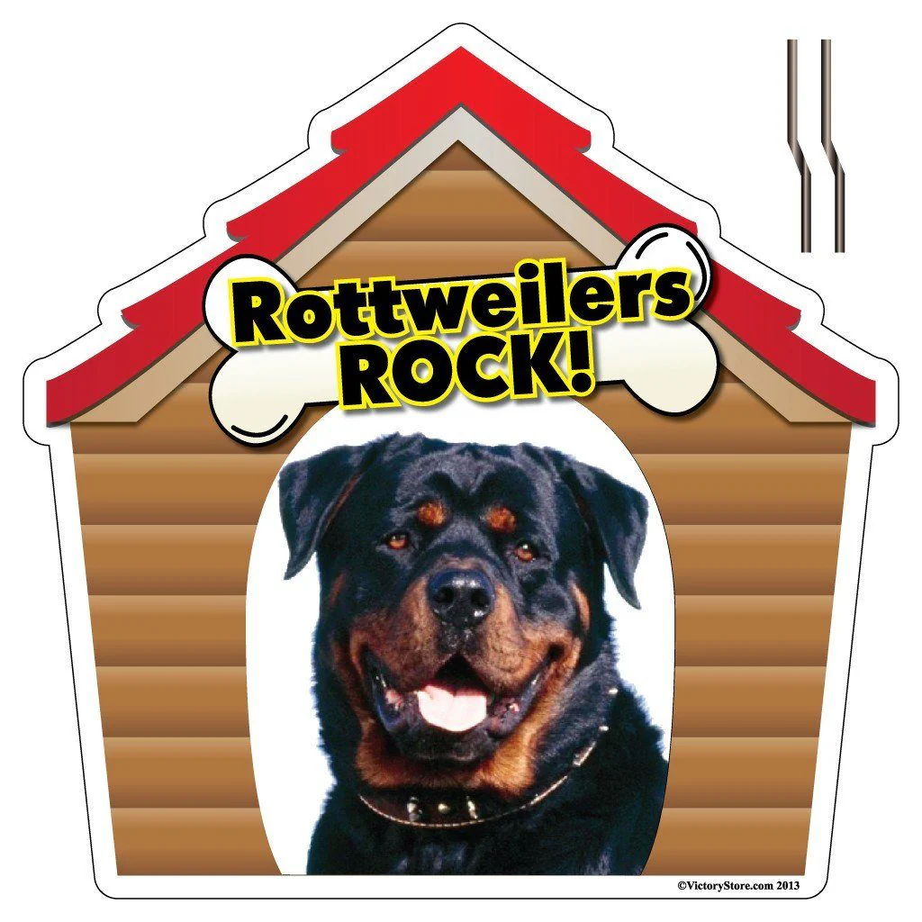 Rottweilers Rock! Dog Yard Sign - Image 2