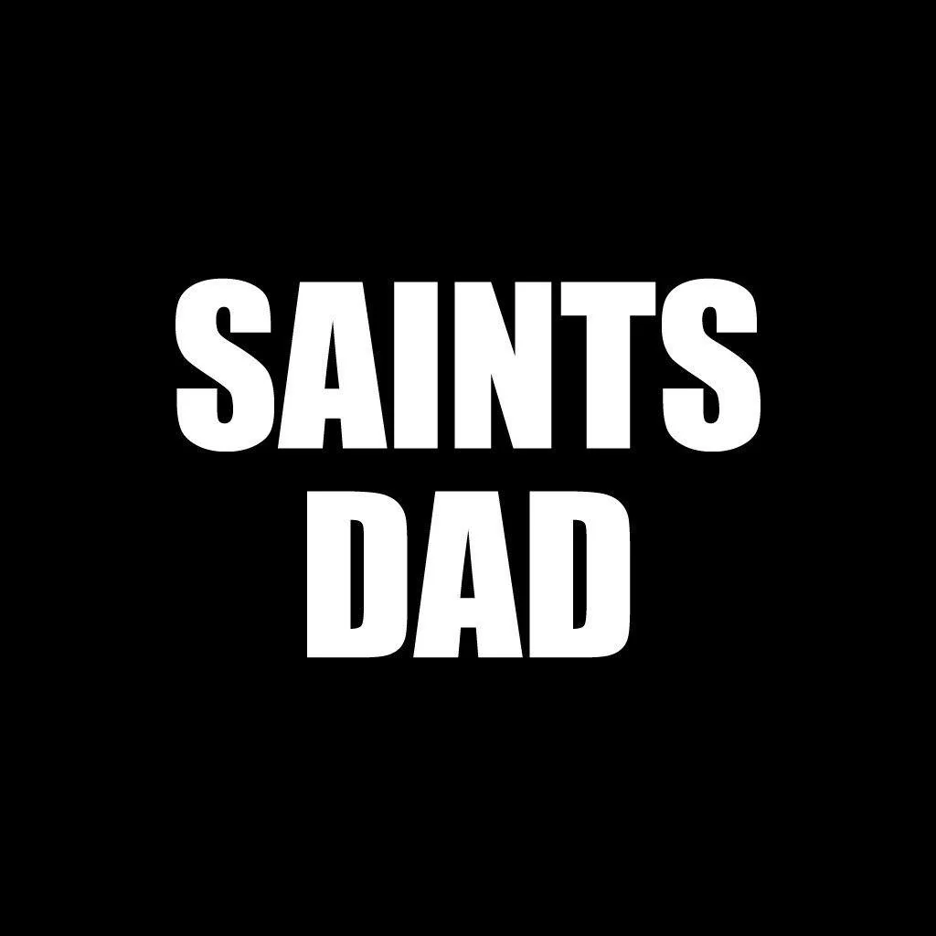 Saints Dad Black Folding Camping Chair - Image 2