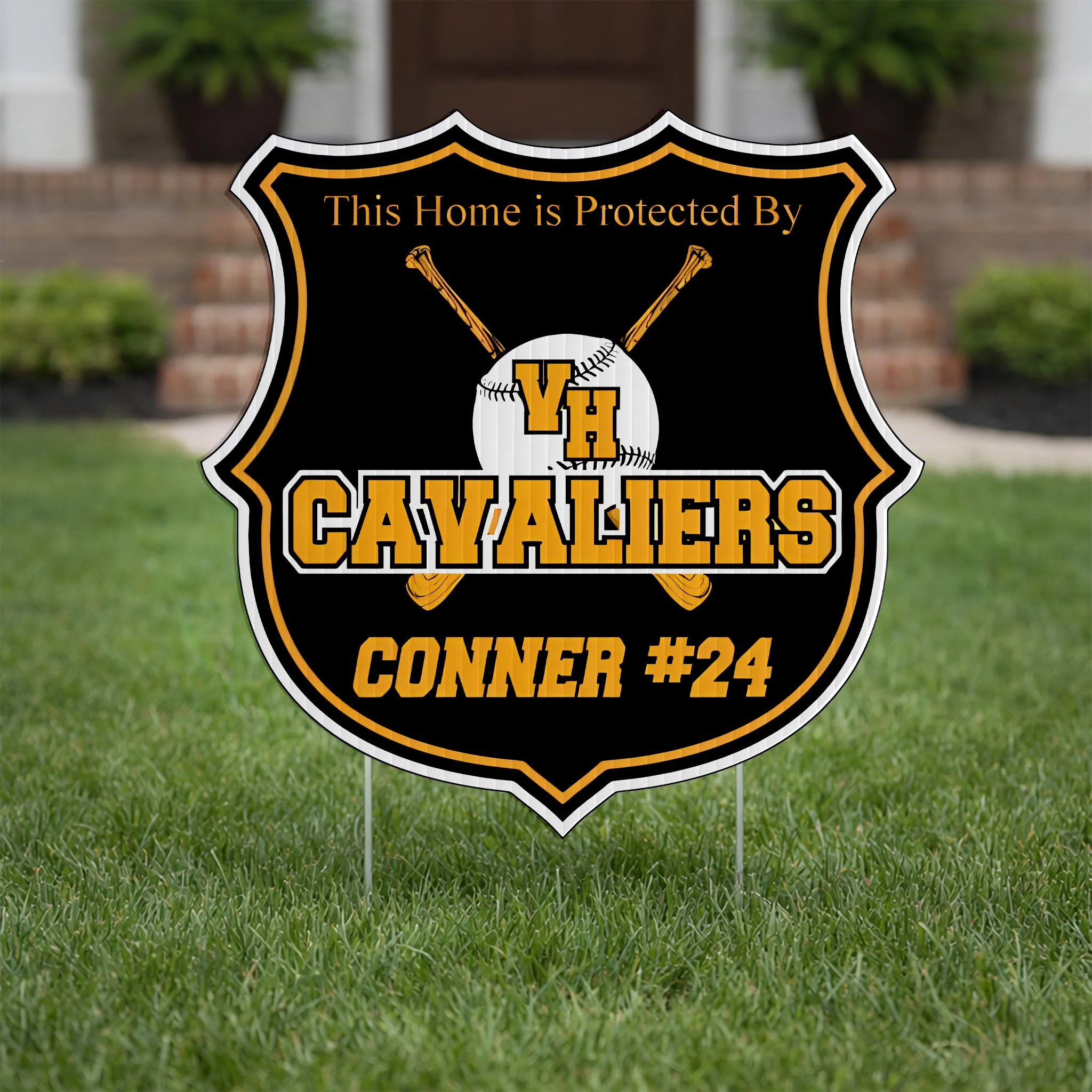 22x22" Custom Shield Shaped Yard Sign - Image 3