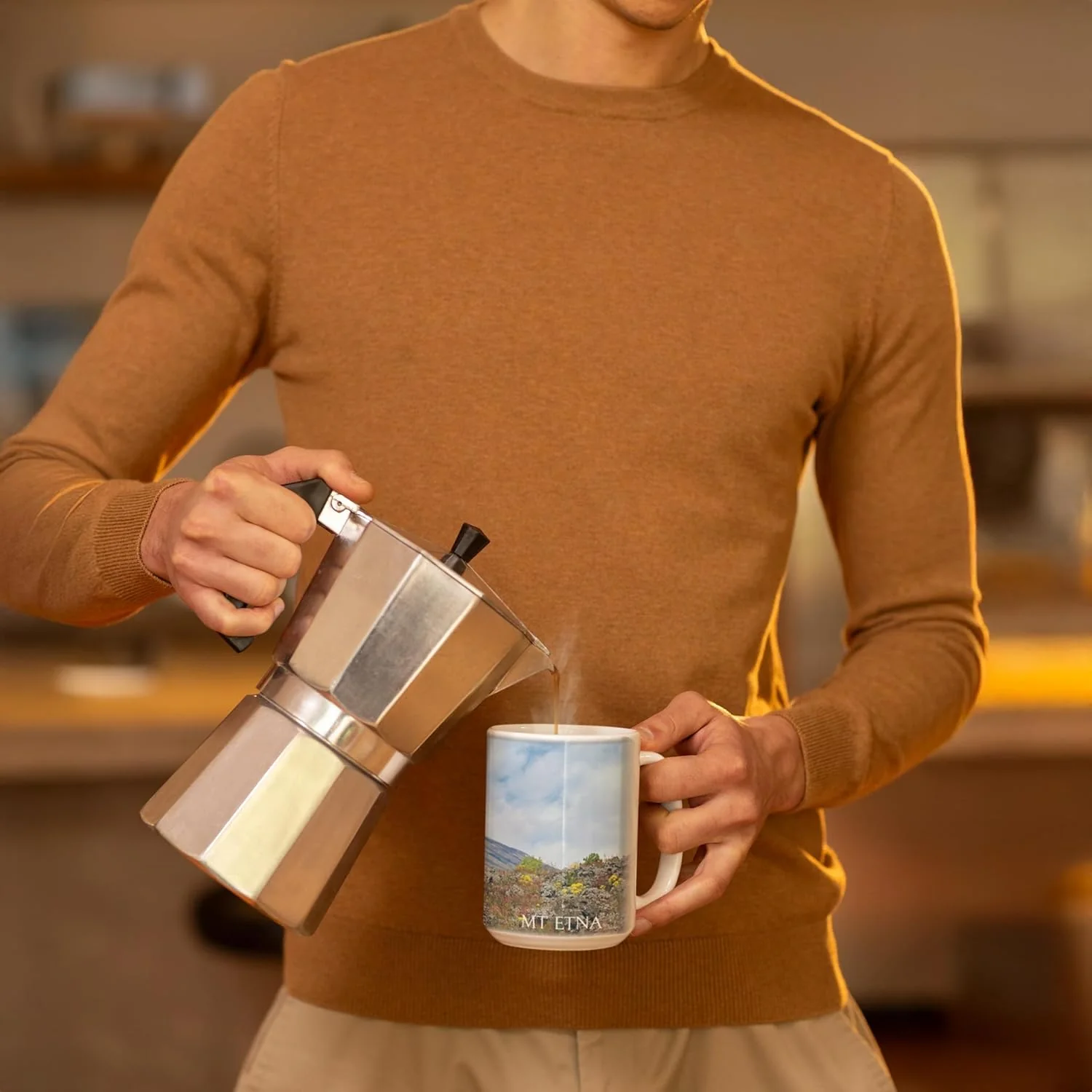 Sicilian Coffee Mug Set – 3-Pack 15oz Ceramic Mugs Featuring Sicily-Themed Designs - Image 3