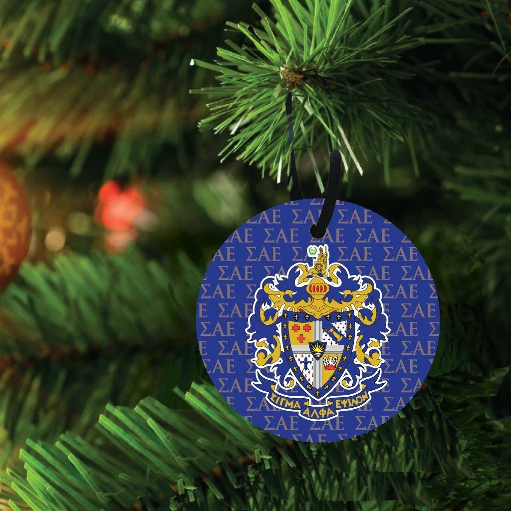 Sigma Alpha Epsilon Ornament Set of 3 Shapes - Image 3