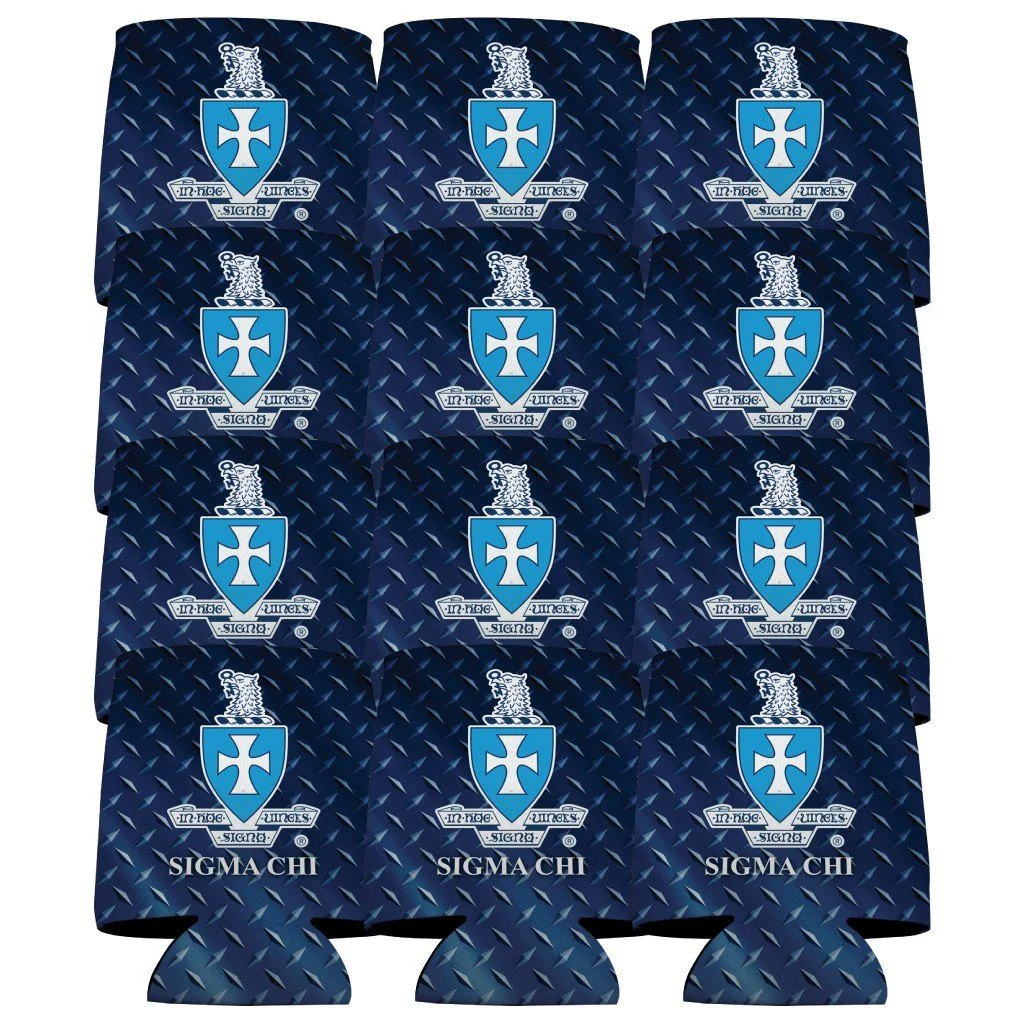 Sigma Chi Diamond Plate Can Cooler Set - Image 2