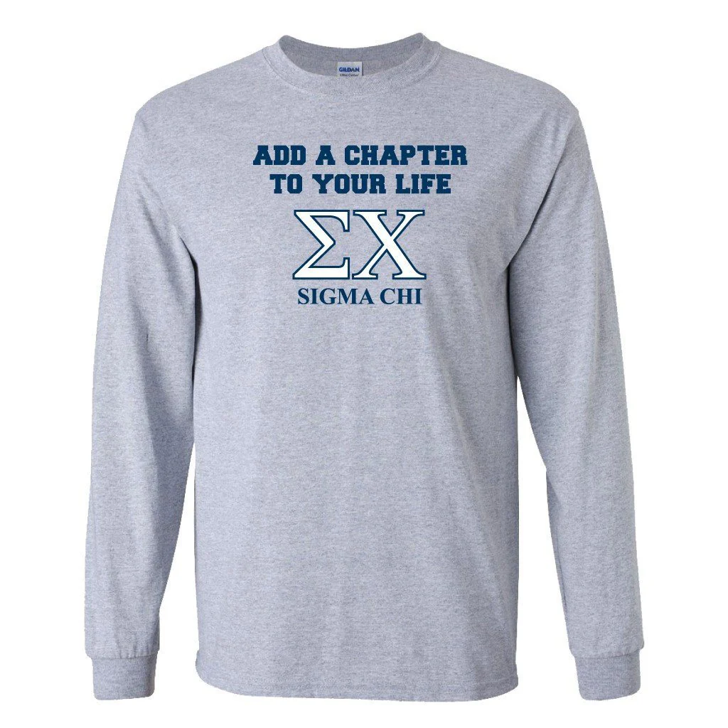 Sigma Chi Add a Chapter Long Sleeve T-shirt - Image 2