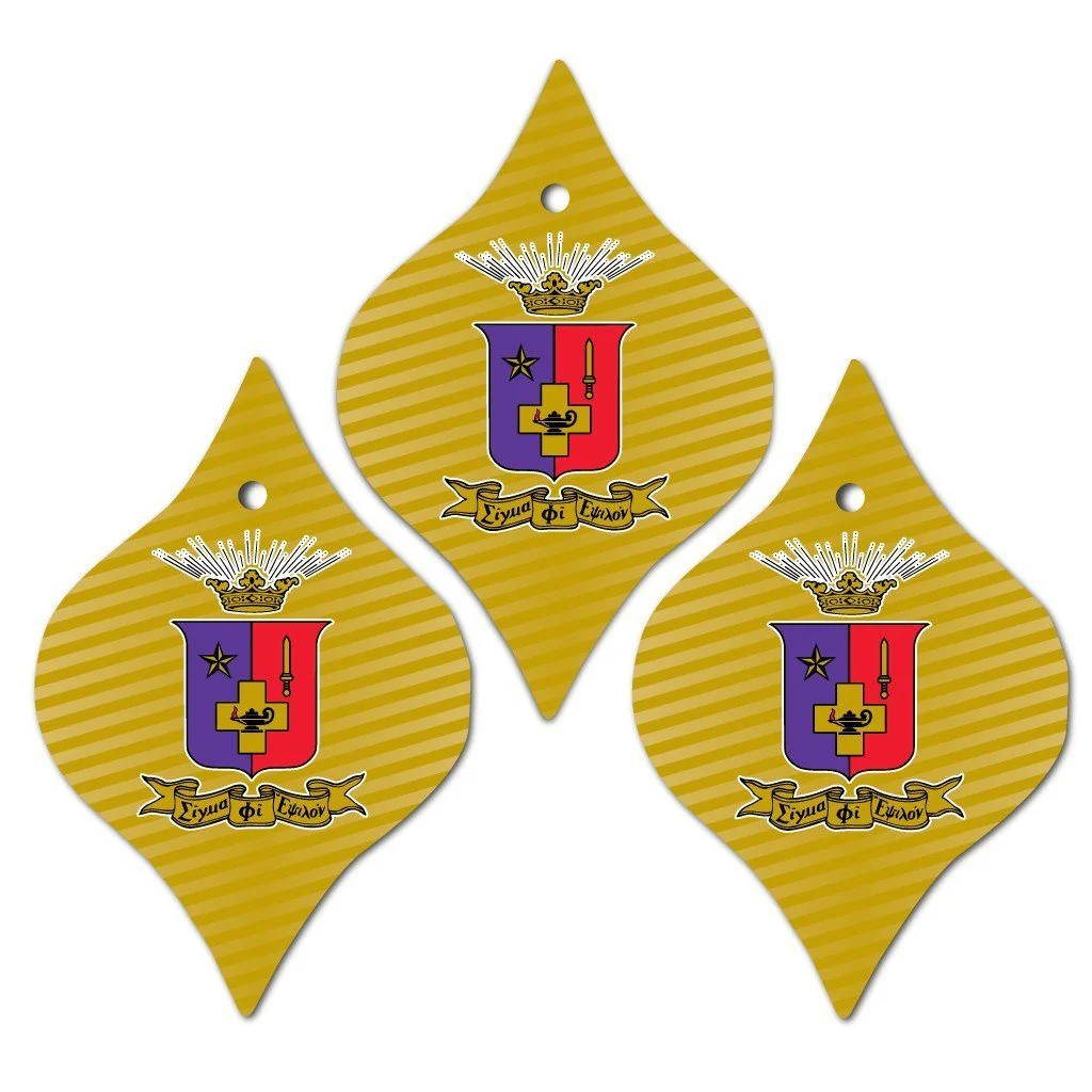 Sigma Phi Epsilon Tapered Ornament Set of 3 - Image 2