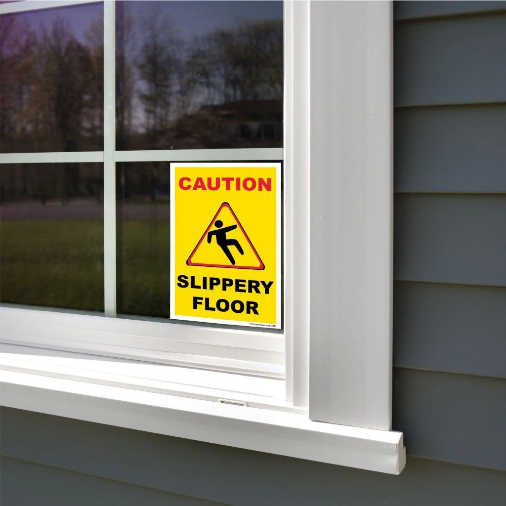 Slippery Floor Sign or Sticker - Image 6