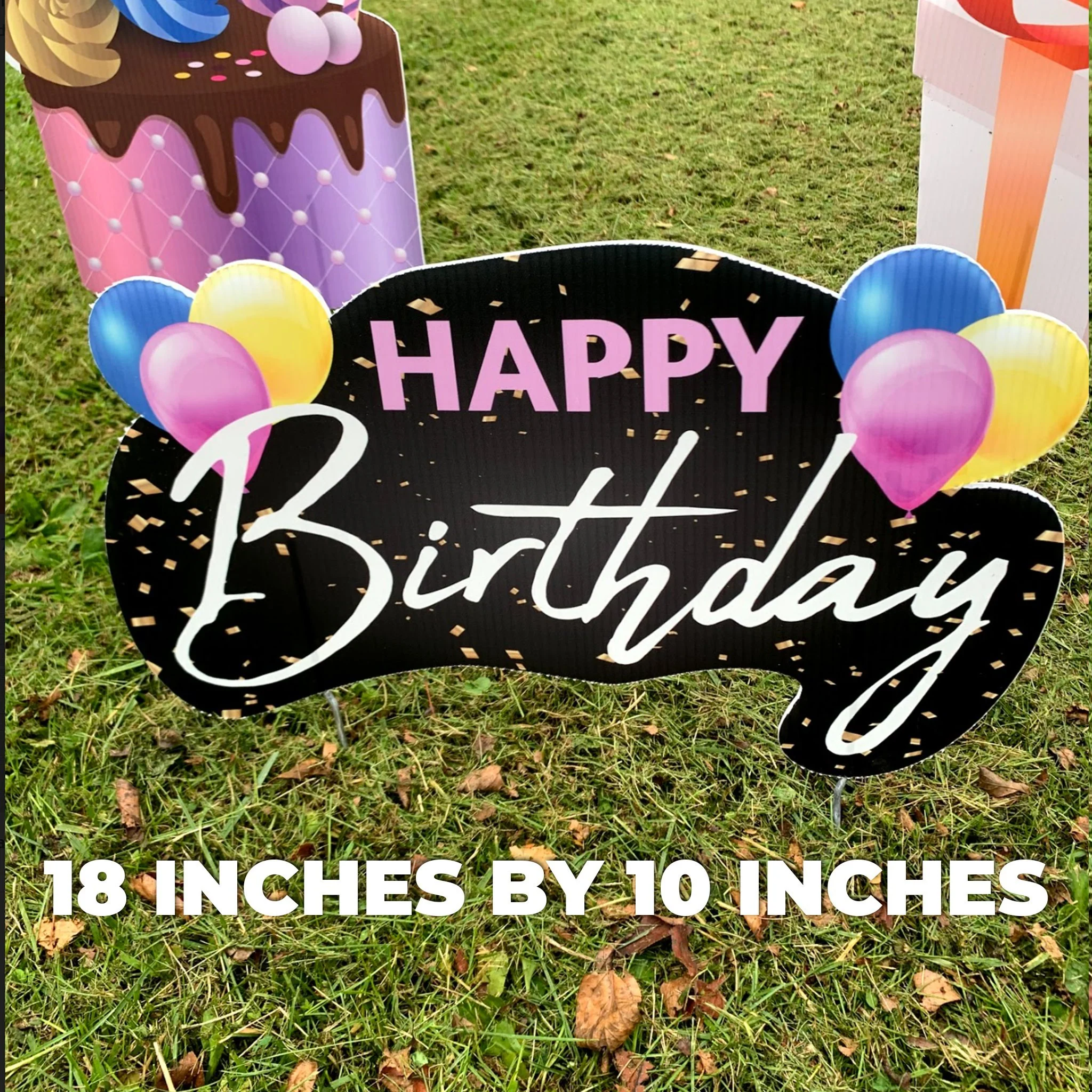 Small Happy Birthday Yard Card 22 Pc Set - Image 5