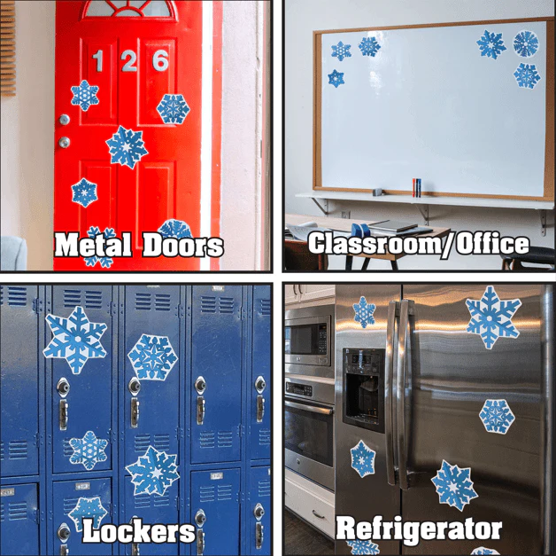 Snowflake Garage Magnets - Image 2