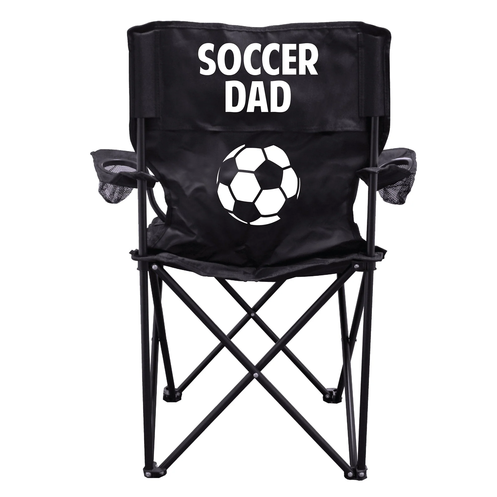 Soccer Dad Black Folding Camping Chair