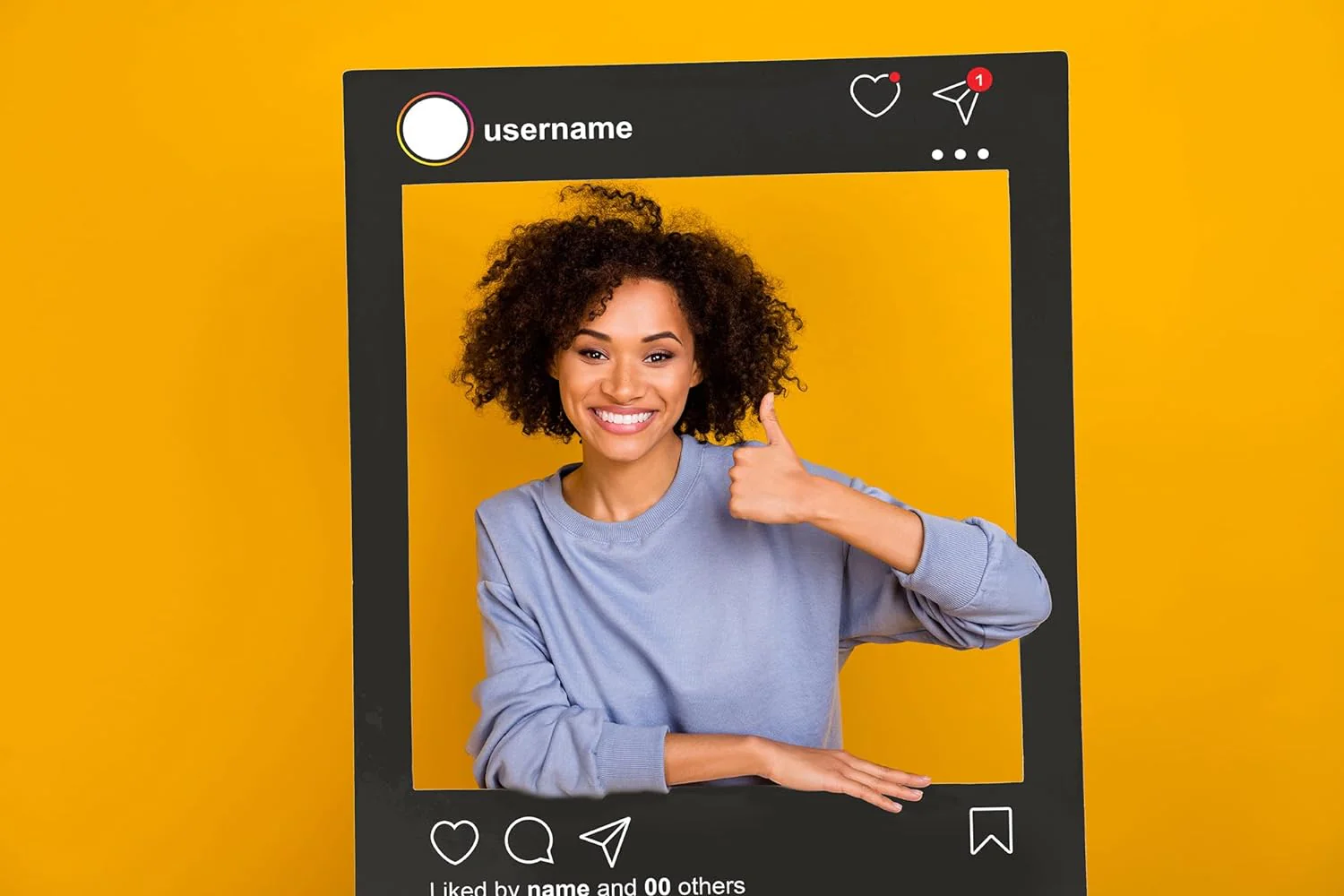 Social Media Frame Custom Photo Booth - Set of 2 - Image 6