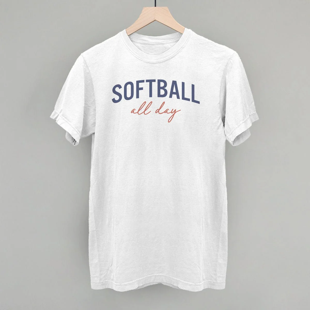 Softball All Day (Script) T-Shirt - Image 16