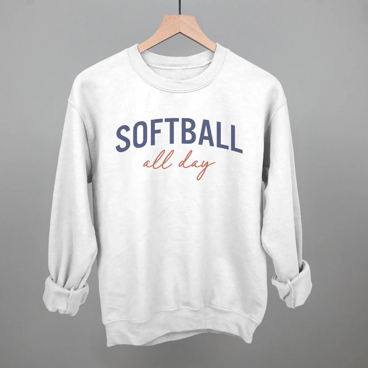 Softball All Day (Script) T-Shirt - Image 7