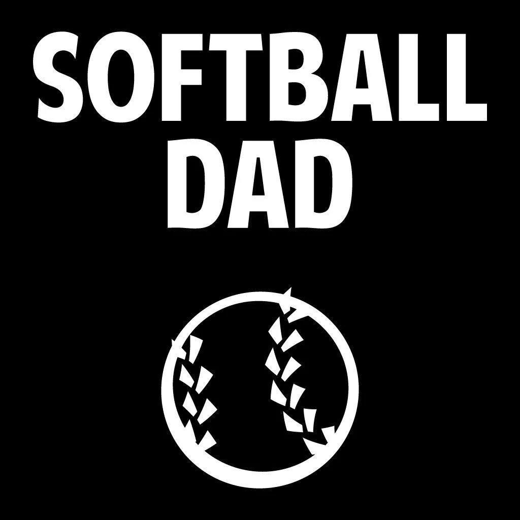 Softball Dad Black Folding Camping Chair - Image 3
