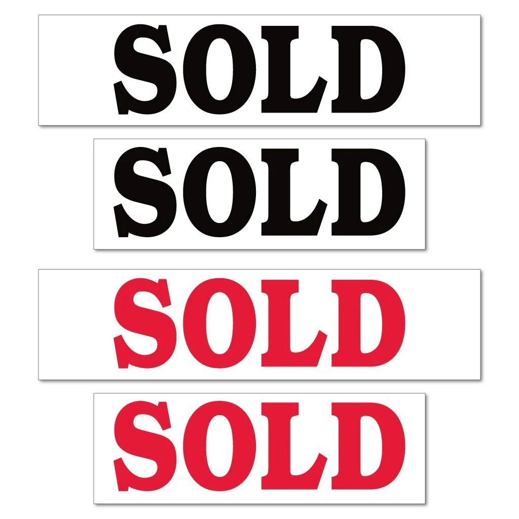 Sold Real Estate Yard Sign Rider Set - Image 3