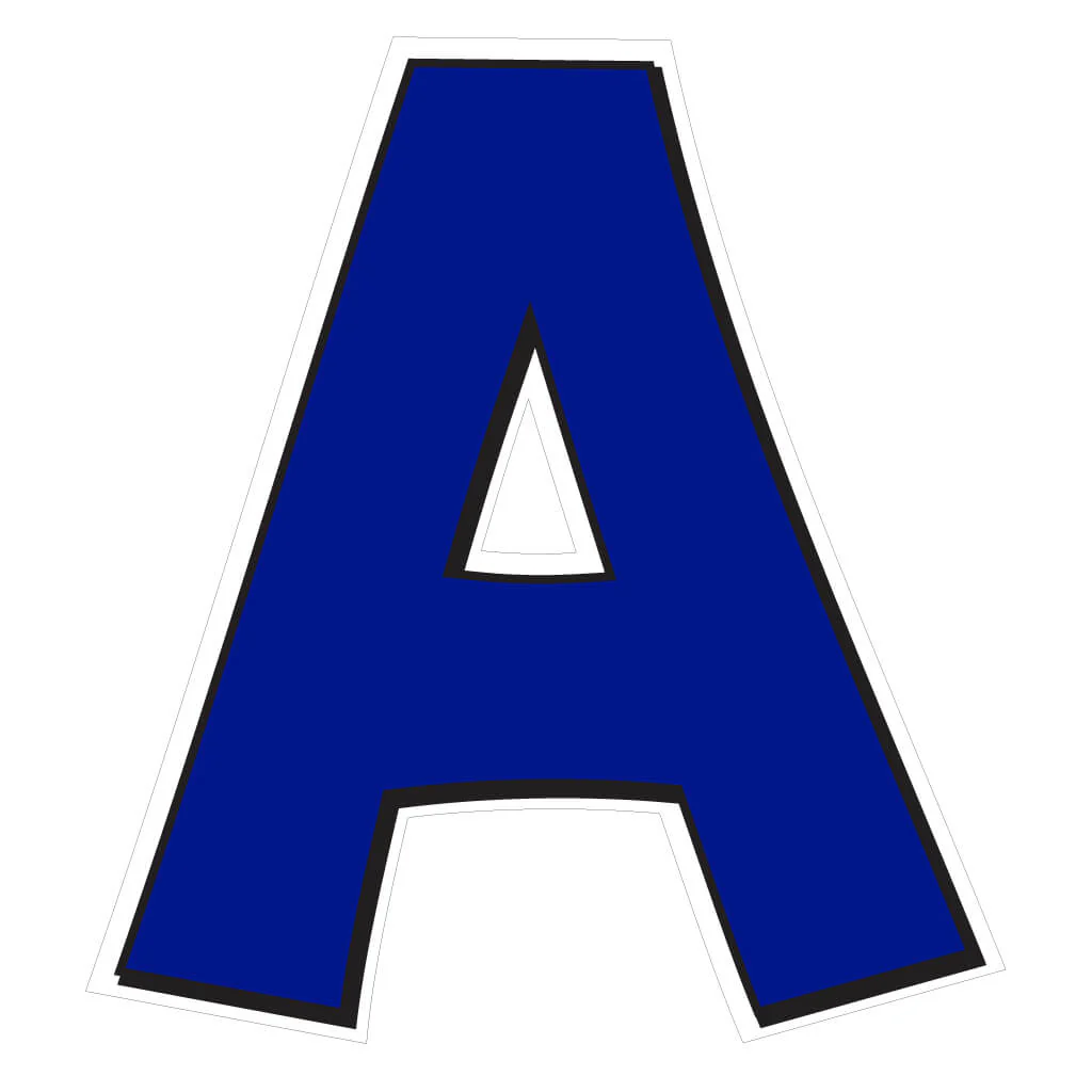 Solid Color with Outline 22.75" KG The Last Time Alphabet & Number Yard Letters Set - 36 pcs - Image 13