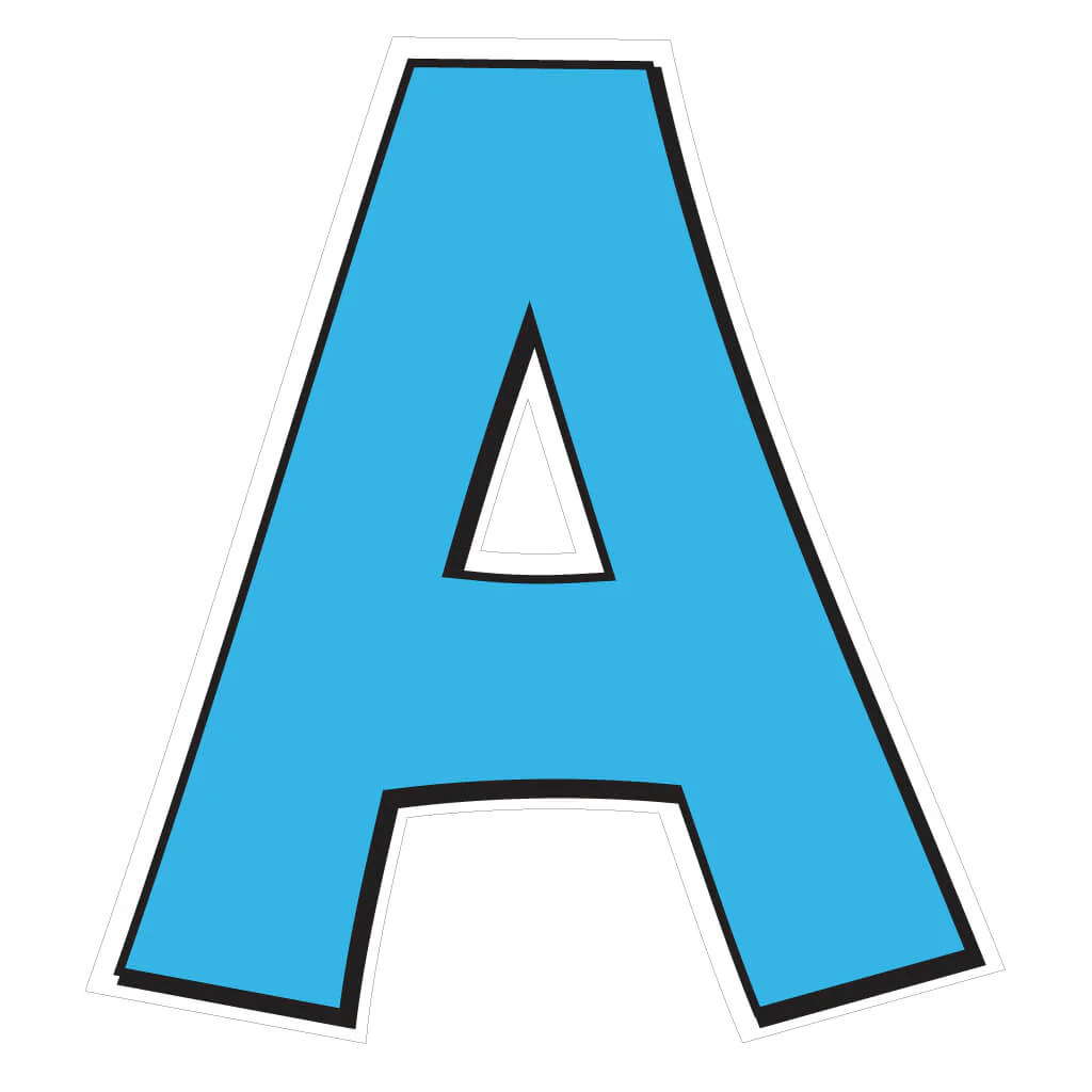 Solid Color with Outline 22.75" KG The Last Time Alphabet & Number Yard Letters Set - 36 pcs - Image 21