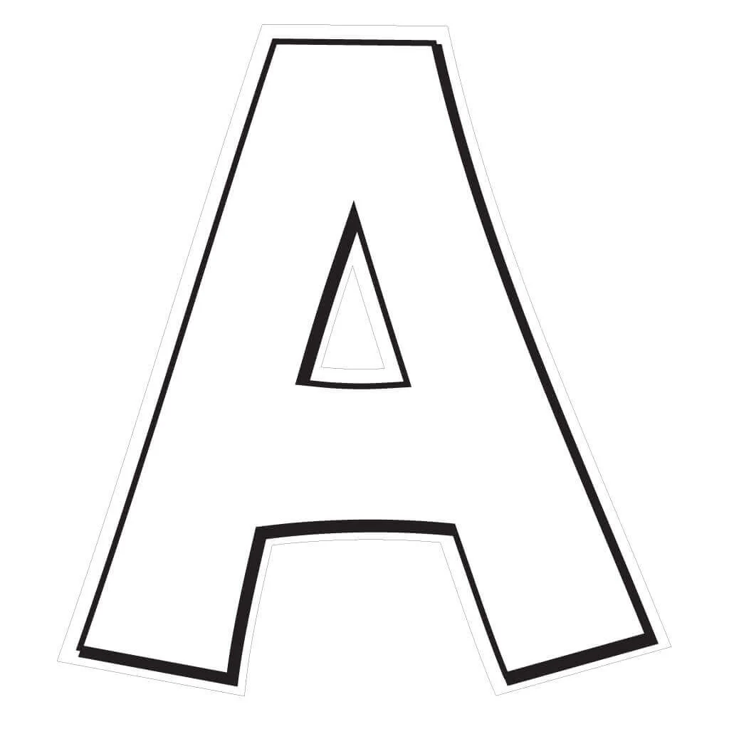 Solid Color with Black Outline 22.75" KG The Last Time Alphabet Yard Letter Set - 26 pcs - Image 3