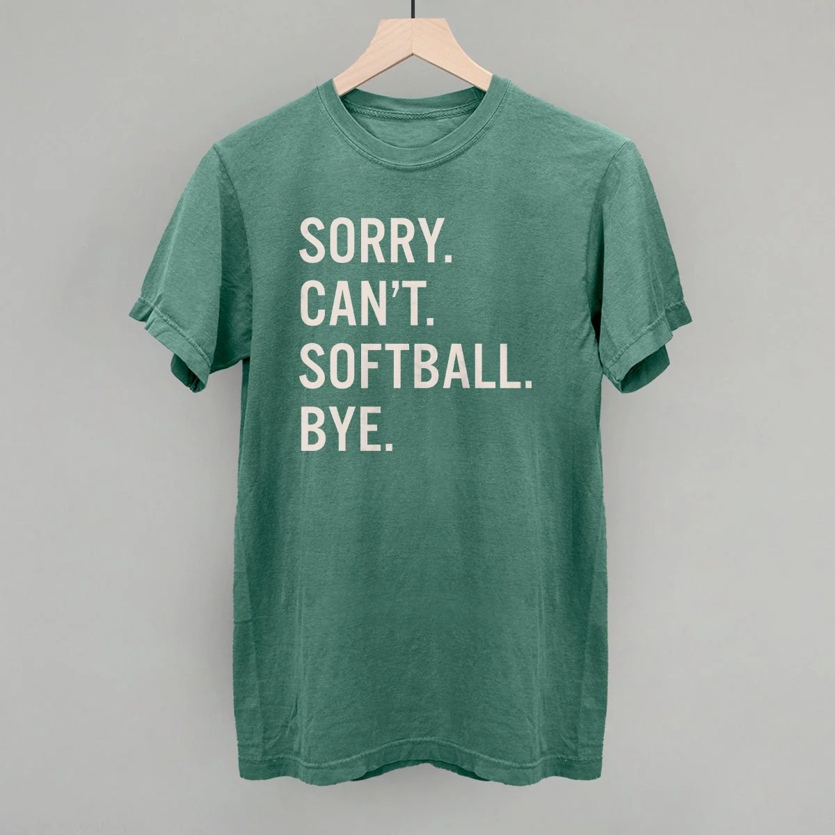 Sorry Can't Softball Bye T-shirt - Image 4