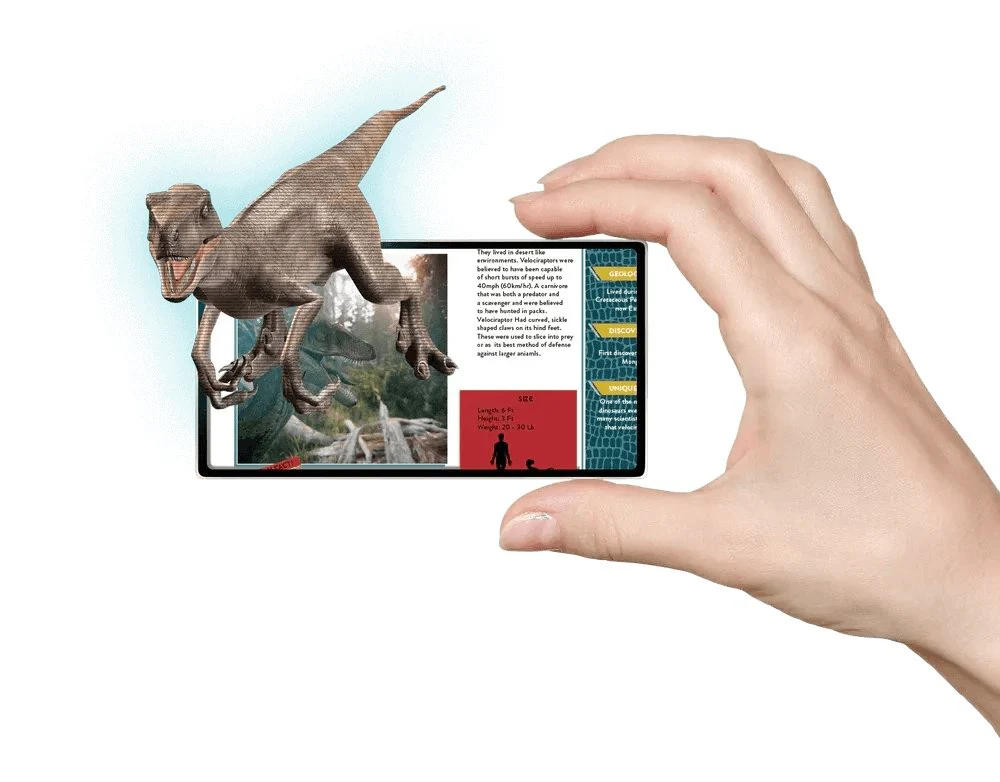 Space and Planets Augmented Reality Card Deck & Living in the Land Dinosaurs-AR Book - Bundle - Image 8