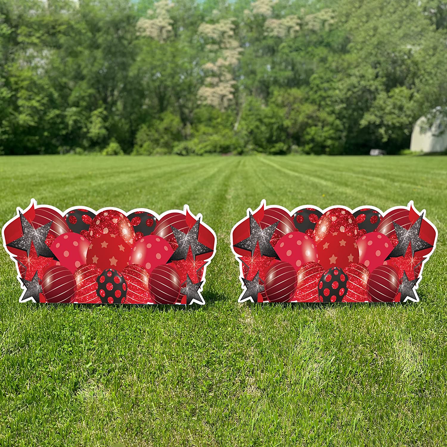 Sparkle Balloon Skirt Yard Cards | Set of 2 - Image 4