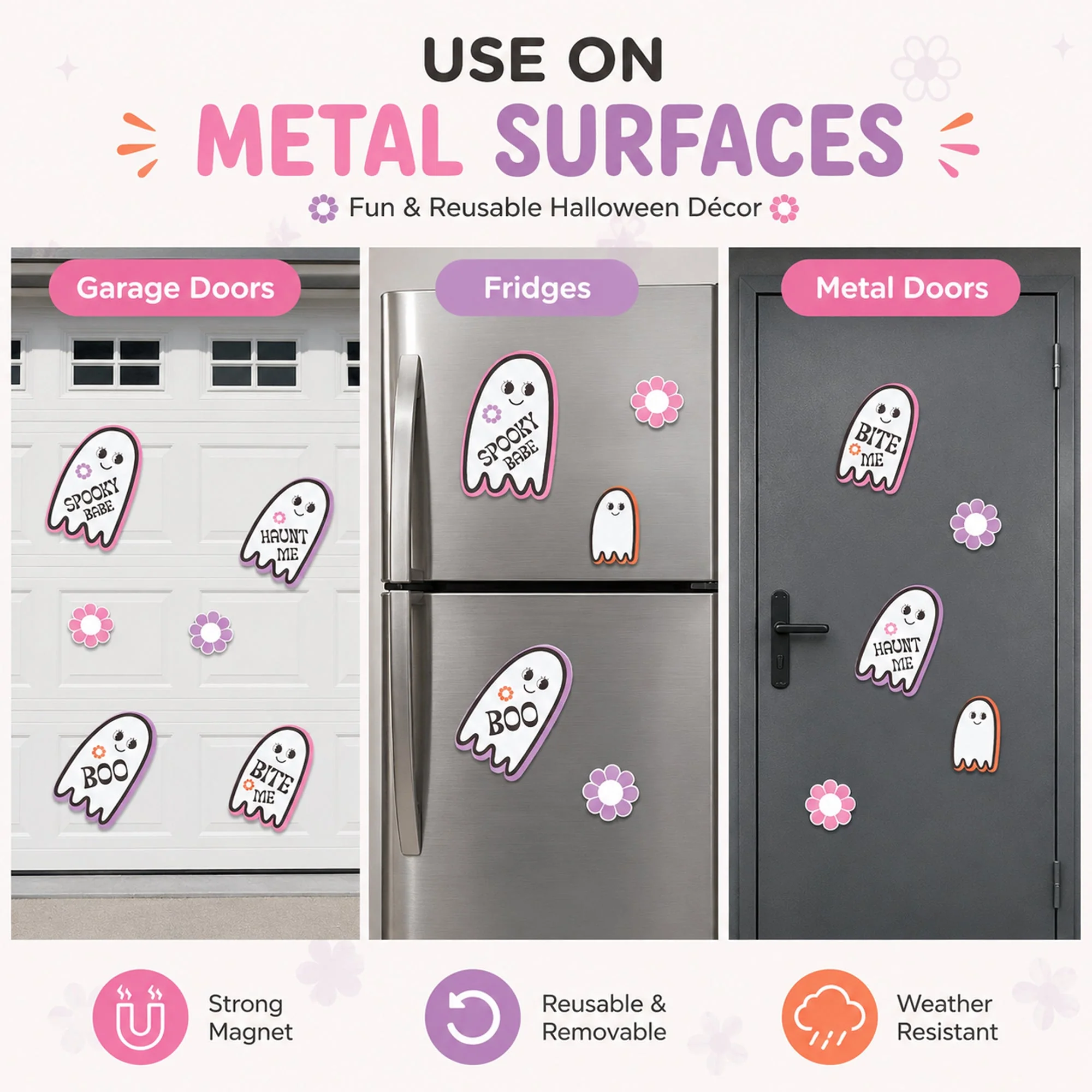 Spooky Babe Garage Door Magnets Set – 8 Halloween Designs - Image 4