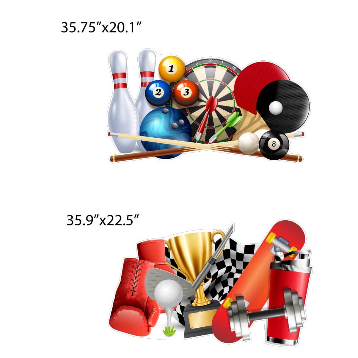Sports Theme Yard Card EZ Fillers 4 pc set - Image 3