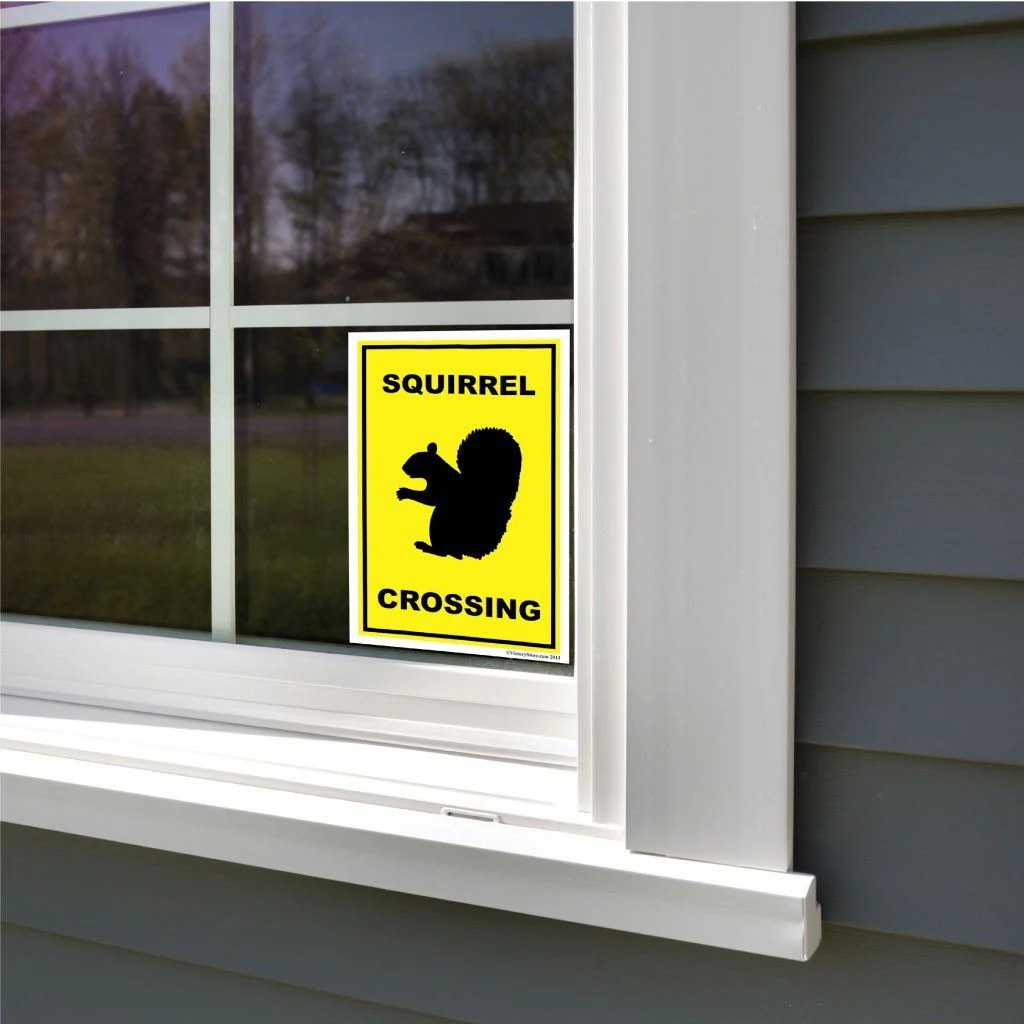 Squirrel Crossing Sign or Sticker - Image 8