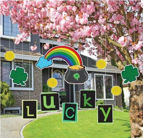 St. Patrick's Day FLAT Hanging Lucky Decorations