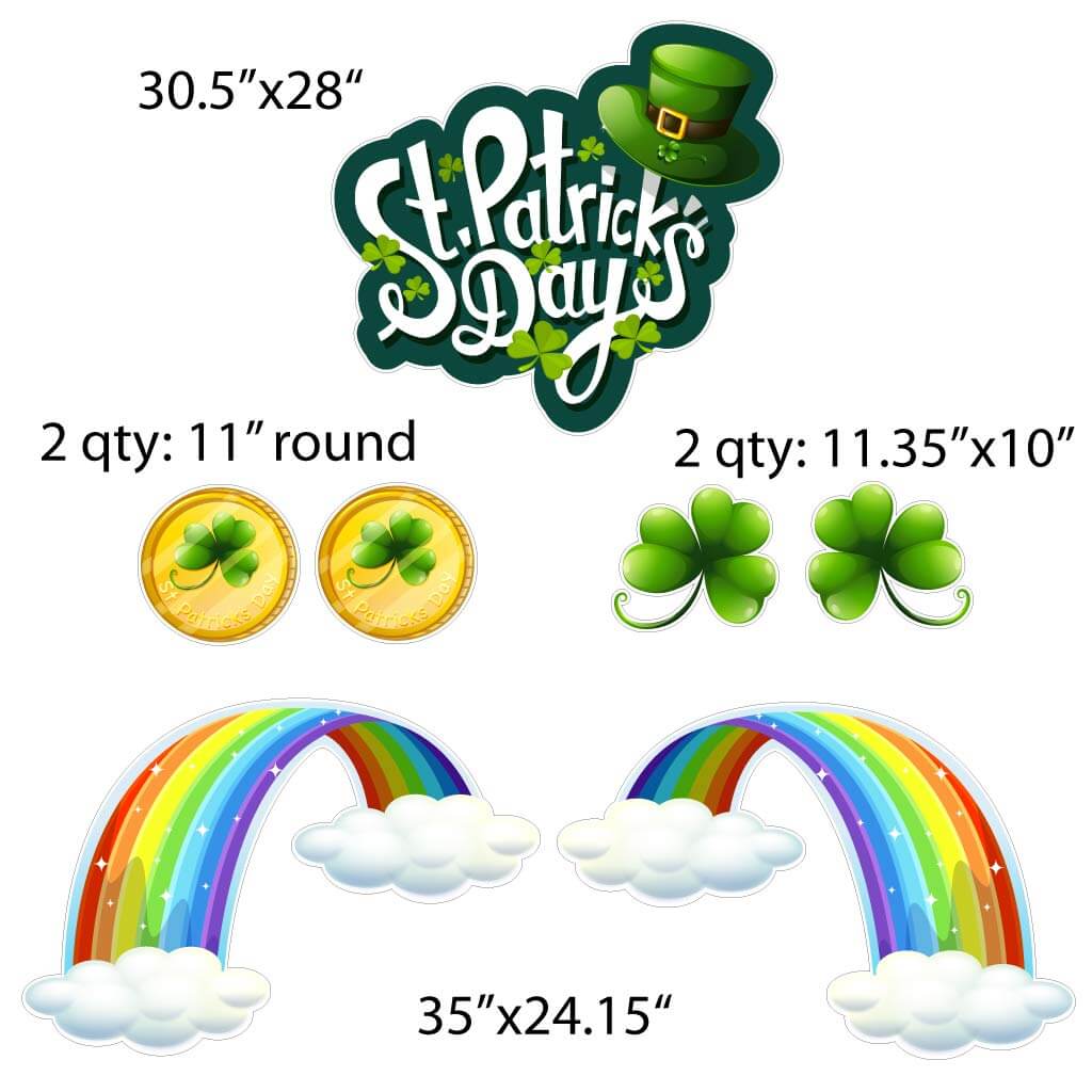 St. Patrick's Day Leprechaun Yard Card | 11 pc Set - Image 4