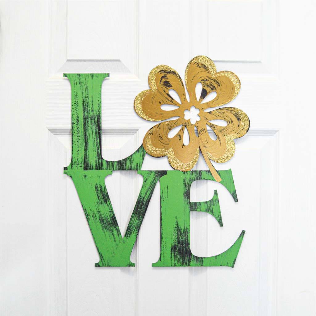 St. Patrick's Day LOVE Hand Painted Wall Decor - Image 6
