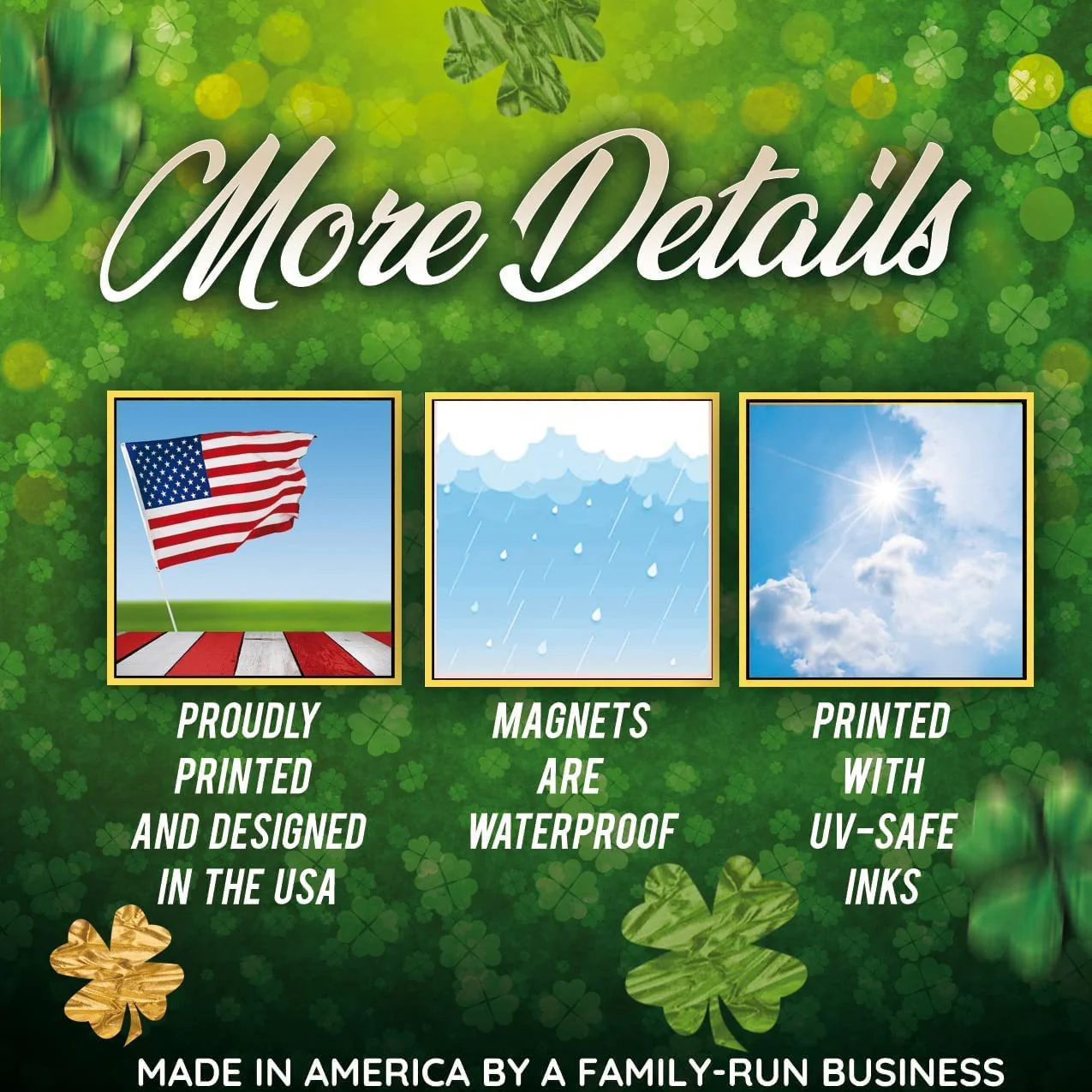 St Patrick's Shamrock Garage Magnets - Image 6