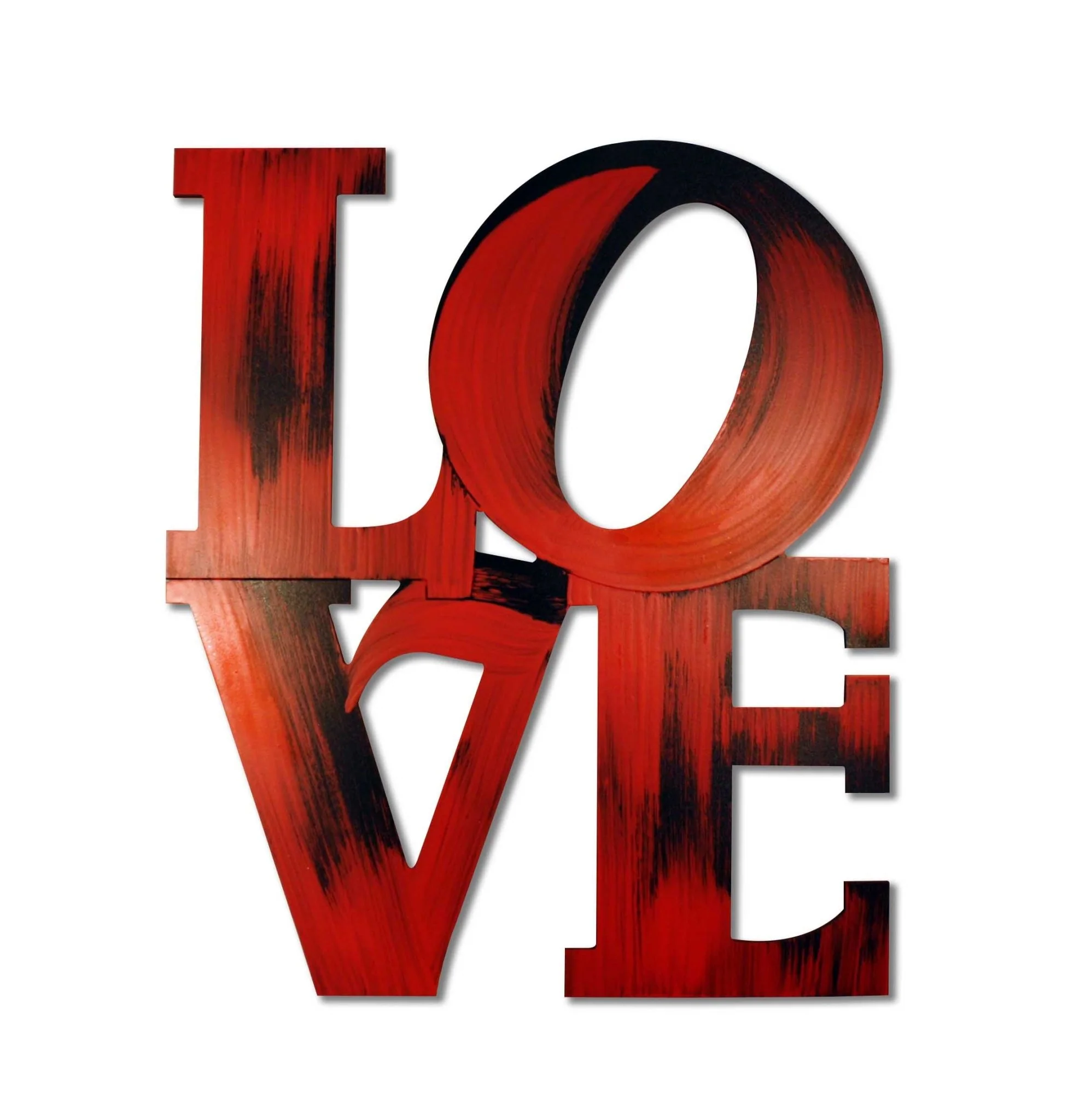 LOVE Hand Painted Stacked Wall Decor - Image 2