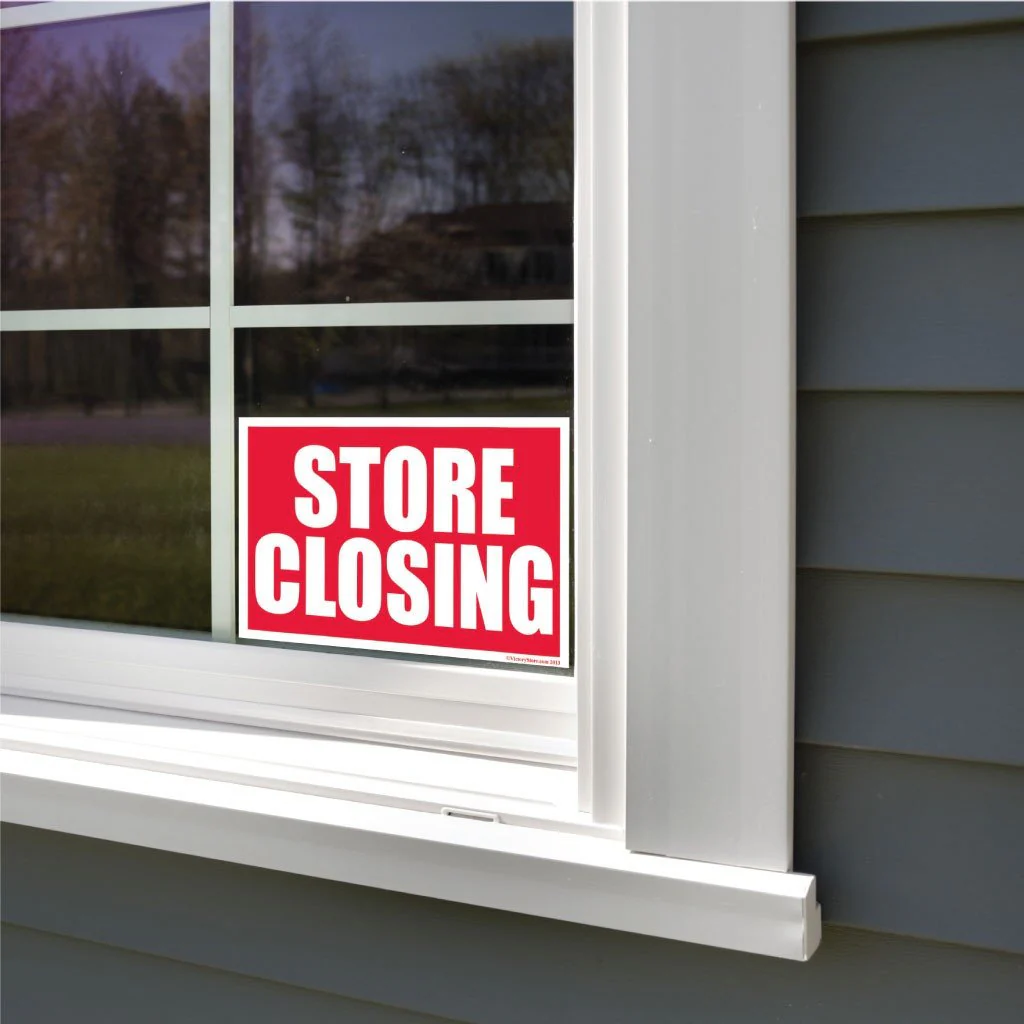 Store Closing Sign or Sticker - #1 - Image 6