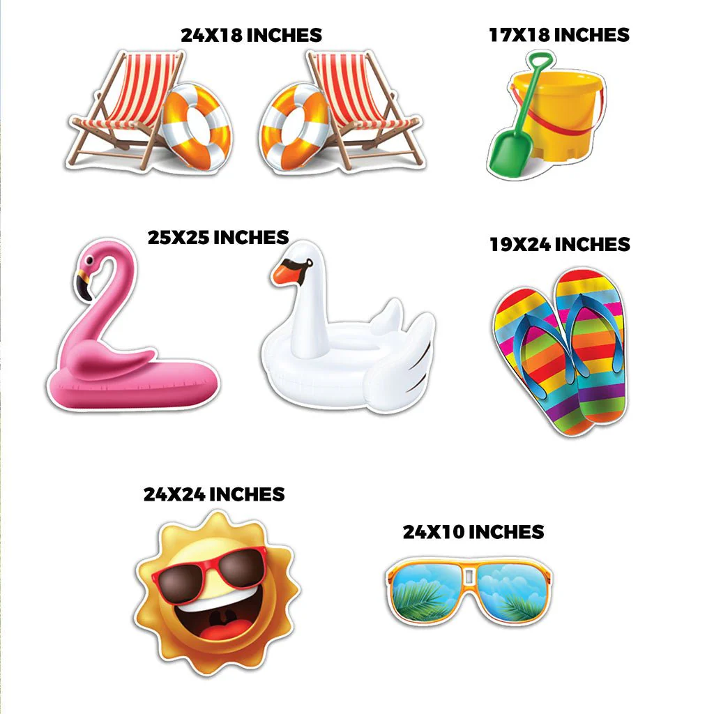 Summer Vibes Yard Accessories - 8 pc set - Image 2