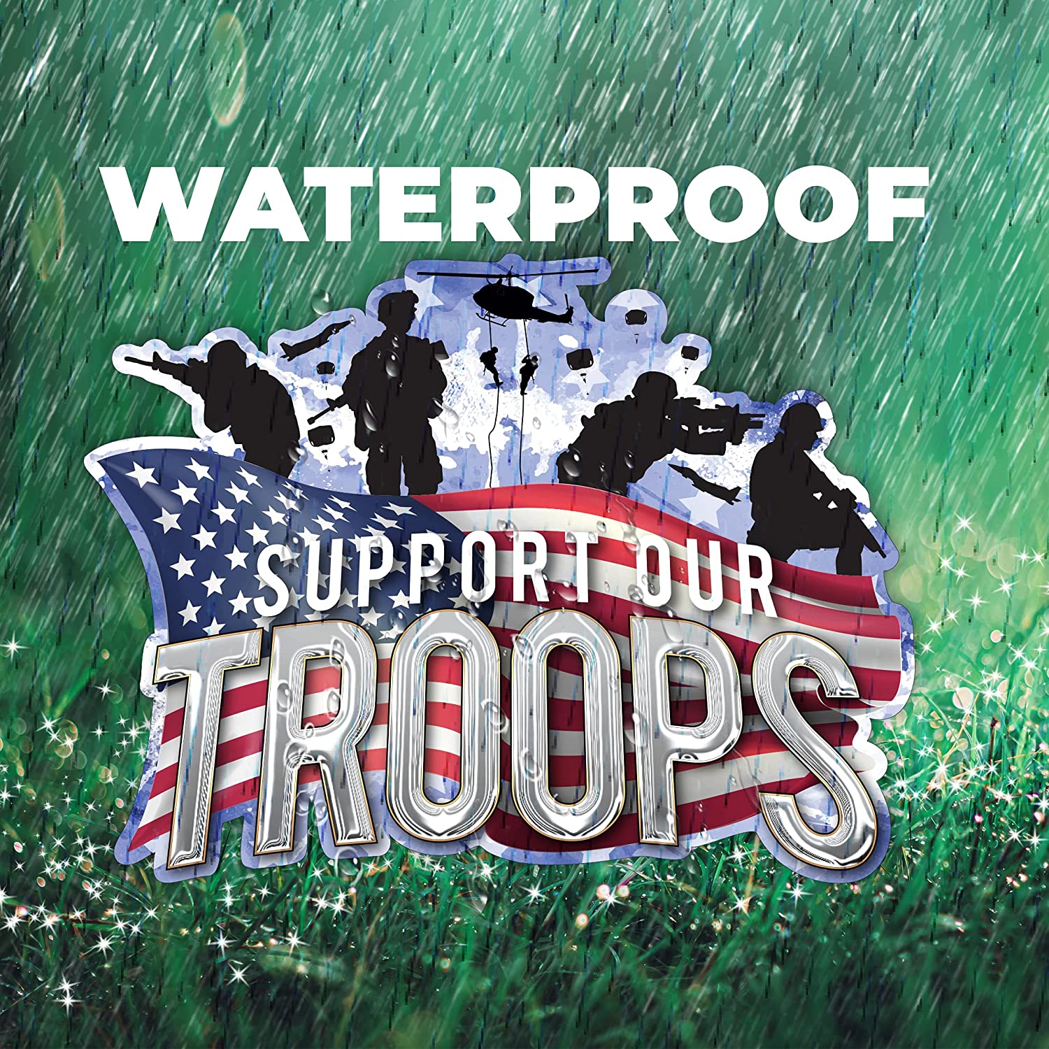 Support Our Troops Yard Decoration - Image 3