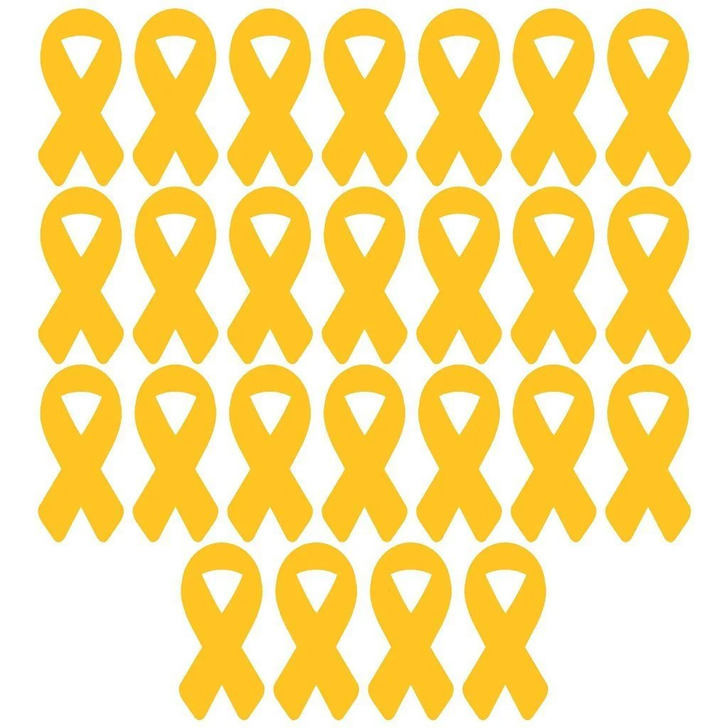 Support Our Troops Yellow Ribbon Pathway Markers  25 piece set - Image 2