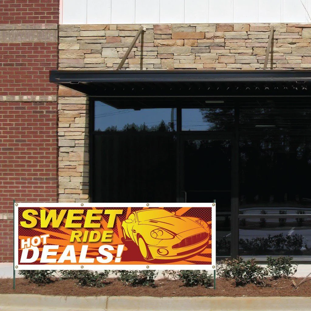 Sweet Ride, Hot Deals Vinyl Banner