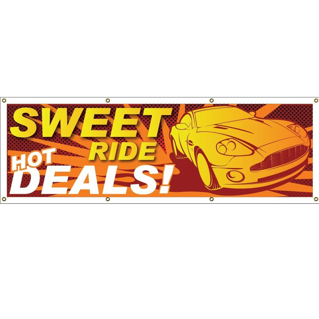 Sweet Ride, Hot Deals Vinyl Banner - Image 2
