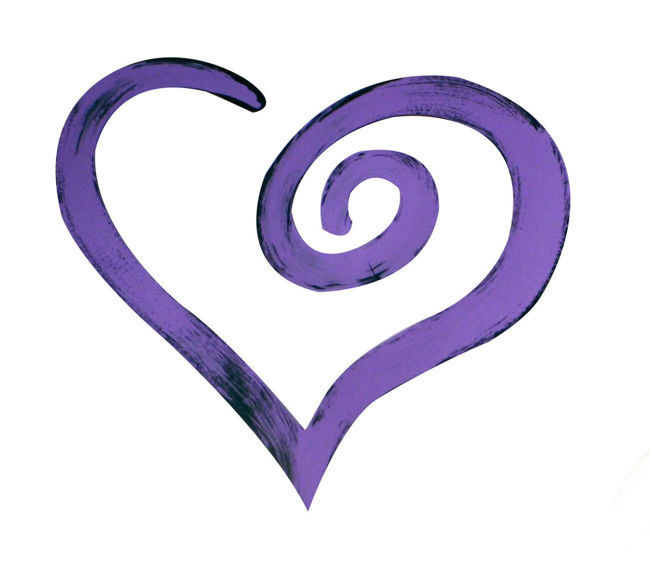 Swirl Shaped Heart Hand Painted Wall Decor - Image 6