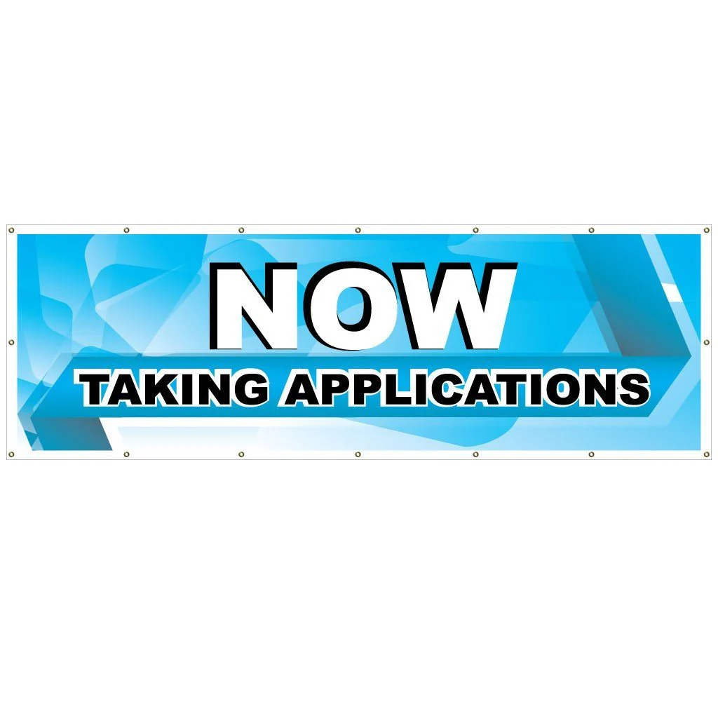 Taking Applications Vinyl Banner - Image 2